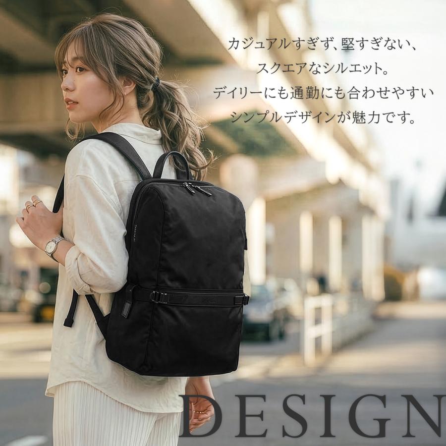 最大37% 3/18限定 ダブルアンドデイナイト ビジネスリュック レディース ブランド 軽量 大容量 PC収納 スクエア ビジネスバッグ リッカ2 W＆.Day/Night 19153 | ブランド登録なし | 09