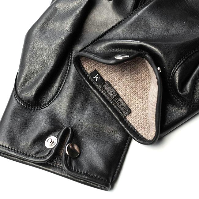 WONDER BAGGAGE レザーグローブ ホース＆カシミヤ Mサイズ WONDER BAGGAGE ワンダーバゲージ 手袋 レザーグローブ 革手袋