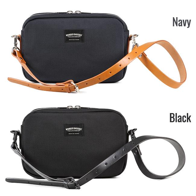 【中古】WONDER BAGGAGE ショルダーバッグ S ［NAVY］ ショルダーS[ メンズ / カジュアルバッグ ]-WONDER BAGGAGE