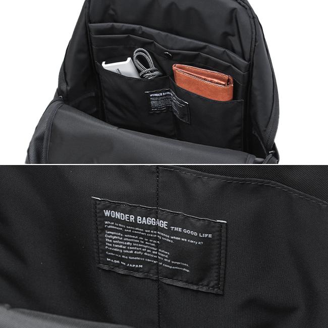 最大51% 3/8限定 ワンダーバゲージ グッドマンズ リュック ビジネス A4 PC収納 バリスタ―ナイロン 本革 日本製 ブランド WONDER BAGGAGE WB-G-032 | WONDER BAGGAGE | 12