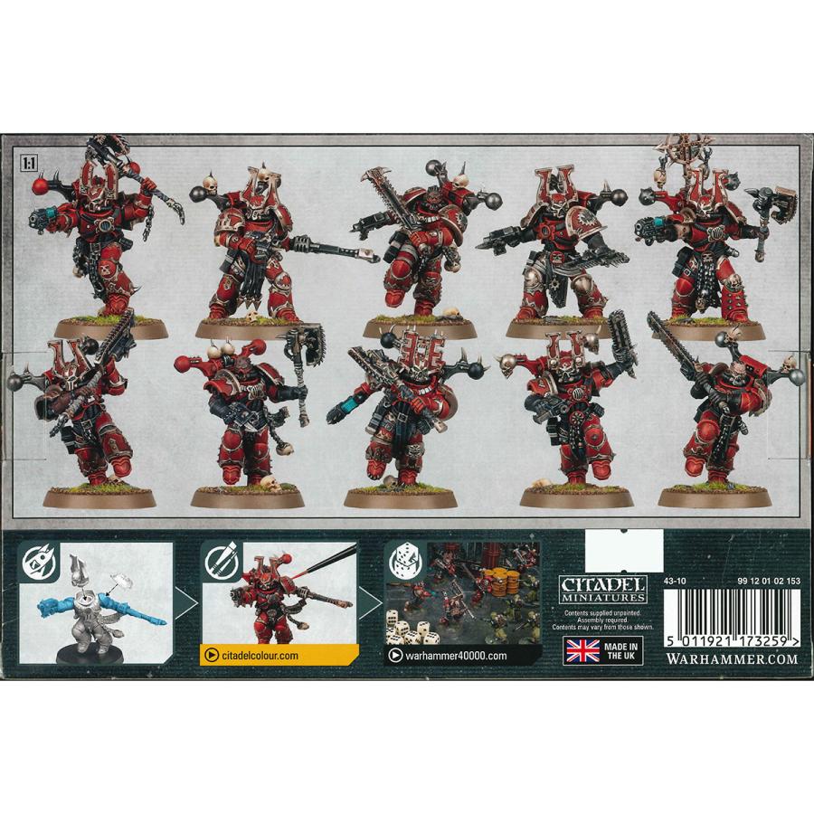 ウォーハンマー 40000 ワールドイーター：コーン・バーザーカー WARHAMMER 40k WORLD EATERS: KHORNE BERZERKERS 43-10の画像