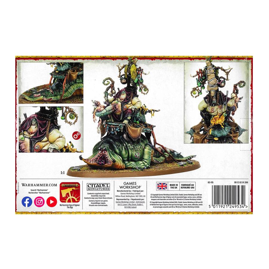 ウォーハンマー エイジ・オヴ・シグマー（AoS） マゴットキン・オヴ・ナーグル：“蛭の王”フェスタス WARHAMMER AGE OF SIGMAR 83-115 | ブランド登録なし | 04