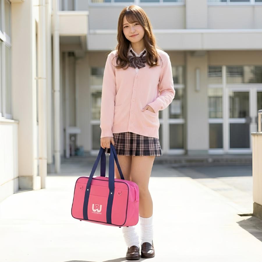 ワールドペガサス スクールバッグ ワッペ スクバ ナイロン 女子 女子高生 高校生 中学生 通学 赤 レッド カバン かわいい WORLD PEGASUS WP001 | ワールドペガサス | 10