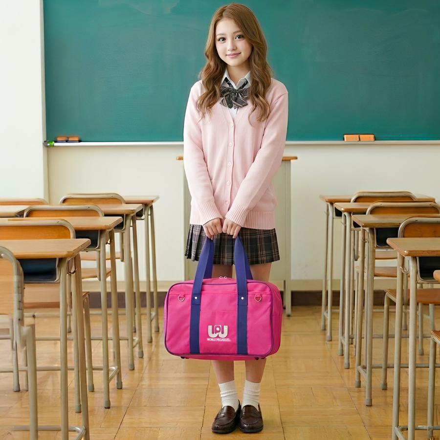 最大41% 1/15限定 ワールドペガサス ワッペ スクバ スクールバッグ 通学 女子 中学生 高校生 女子高生 軽量 肩掛け A4 19L サブバッグ WORLD PEGASUS WP002 | ワールドペガサス | 12