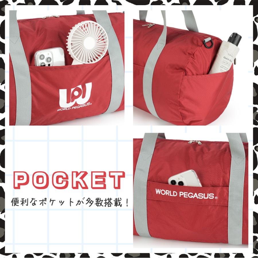 最大50% 4/15限定 ワールドペガサス ボストンバッグ 35L 女子 女子高生 高校生 通学 部活 修学旅行 林間学校 ワッペ スクバ スクールバッグ WORLD PEGASUS WP005 | ブランド登録なし | 16