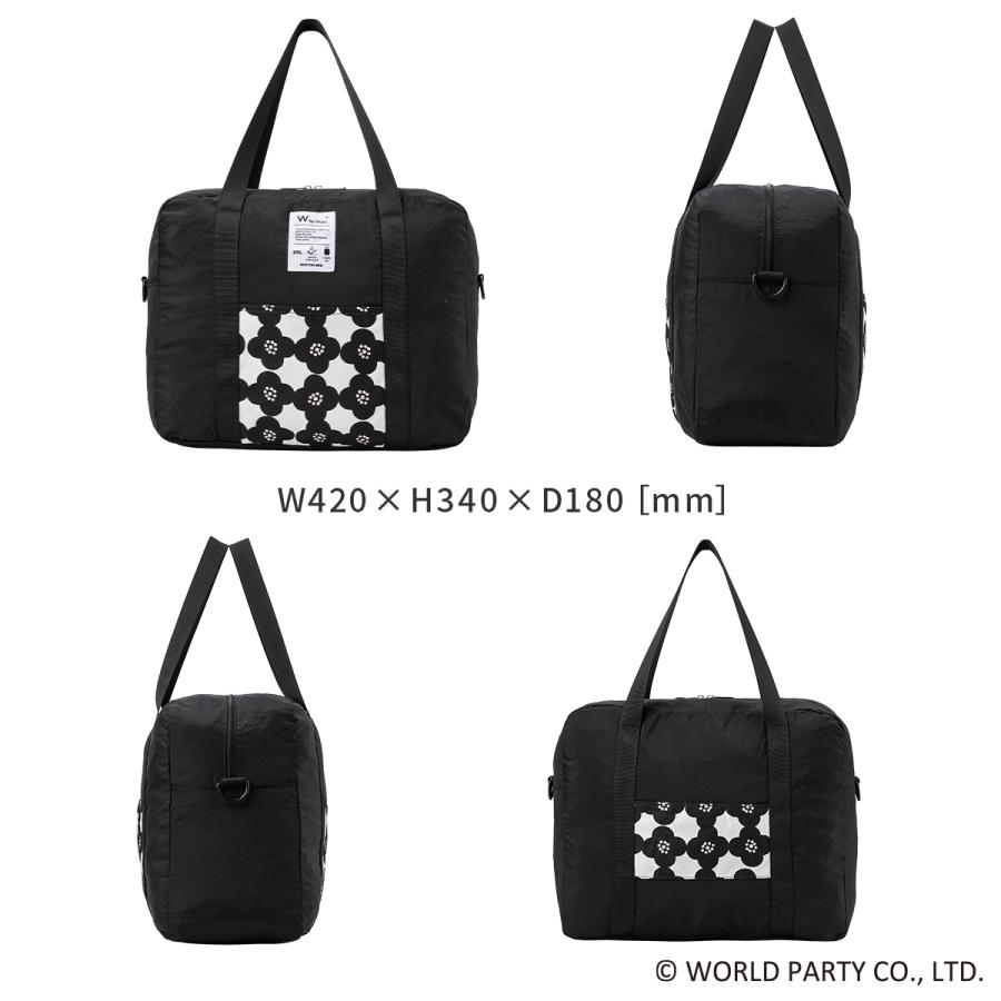 最大49% 10/8限定 Wpc. Patterns ダブリュピーシー 3WAYボストンバッグ レディース ブランド 25L 軽量 撥水 旅行 パッカブル ダッフルバッグ グラース 31028 | Wpc. | 08