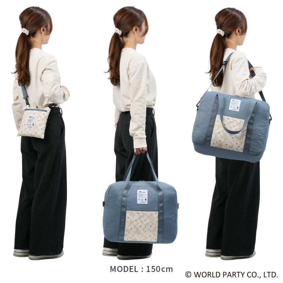 最大41% 2/15限定 Wpc. Patterns ダブリュピーシー 3WAYボストンバッグ レディース ブランド 25L 軽量 撥水 旅行 パッカブル ダッフルバッグ グラース 31028 | Wpc. | 09
