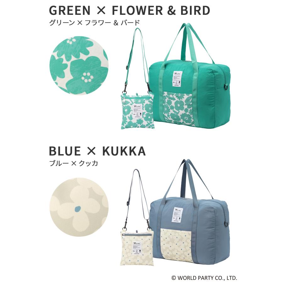 最大50% 2/15限定 Wpc. Patterns ダブリュピーシー 3WAYボストンバッグ レディース ブランド 35L 軽量 撥水 旅行 パッカブル ダッフルバッグ グラース 31029 | Wpc. | 07