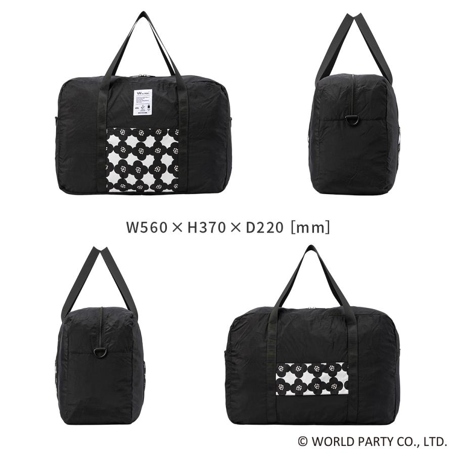 最大50% 2/15限定 Wpc. Patterns ダブリュピーシー 3WAYボストンバッグ レディース ブランド 45L 軽量 撥水 旅行 パッカブル ダッフルバッグ グラース 31034 | Wpc. | 08