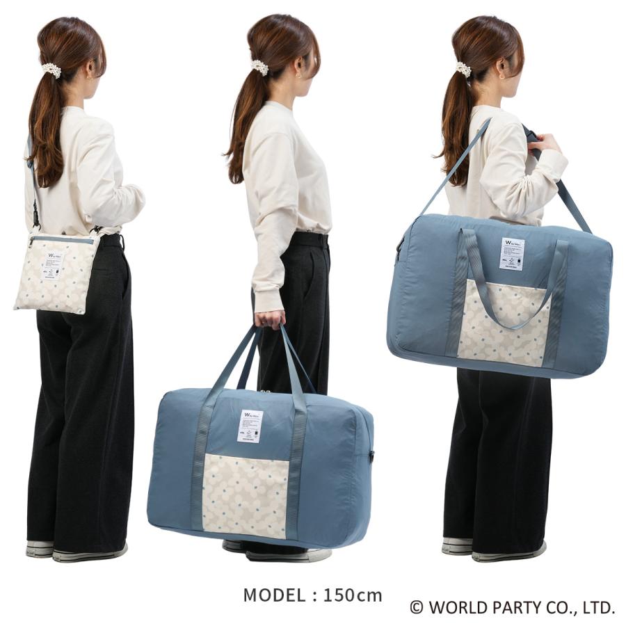 最大50% 10/7限定 Wpc. Patterns ダブリュピーシー 3WAYボストンバッグ レディース ブランド 45L 軽量 撥水 旅行 パッカブル ダッフルバッグ グラース 31034 | Wpc. | 09