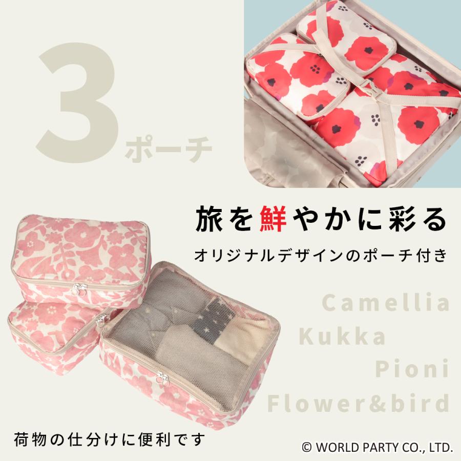 最大51% 2/11限定 Wpc. Patterns スーツケース 機内持ち込み Sサイズ SS 35L/40L 軽量 小型 小さめ 拡張 静音キャスター ストッパー ポーチ付き シンシア 69000 | Wpc. | 05