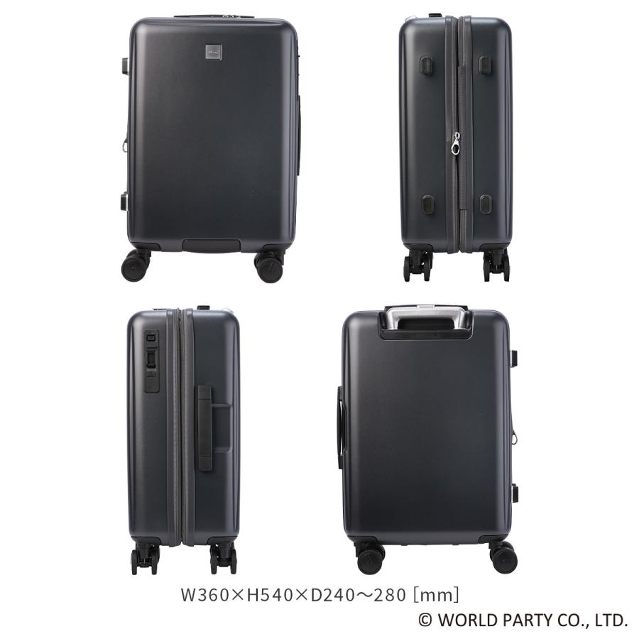 最大51% 12/28限定 Wpc. Patterns スーツケース 機内持ち込み Sサイズ SS 35L/40L 軽量 小型 小さめ 拡張 静音キャスター ストッパー ポーチ付き シンシア 69000 | Wpc. | 08