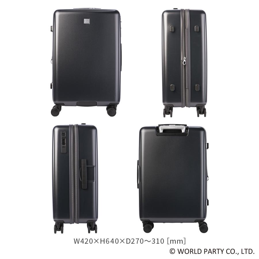 最大51% 2/11限定 Wpc. Patterns スーツケース Mサイズ 58L/66L 軽量 中型 拡張機能 静音キャスター ストッパー 4輪 双輪 ポーチ付き シンシア sincere 69001 | Wpc. | 08