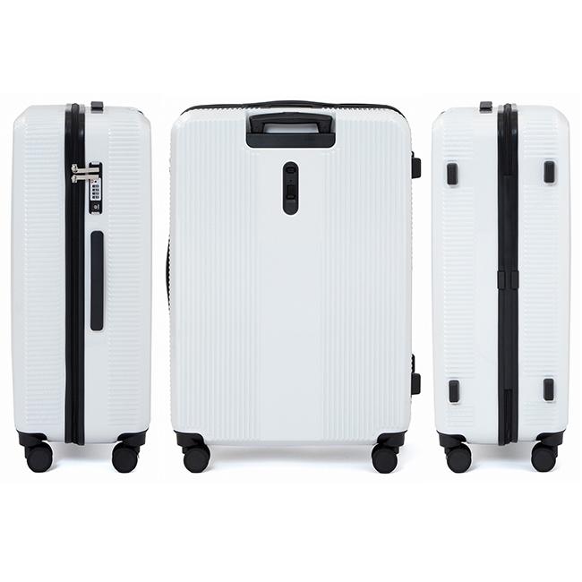 スーツケース　Lサイズ　ホワイト World Traveler ワールドトラベラー ボトムベイ スーツケース