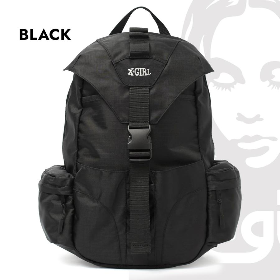 【新品】X-girl エックスガール バッグ リュック バックパック ブラック X-girl（エックスガール） バックパック リュック 24L A4 高校生