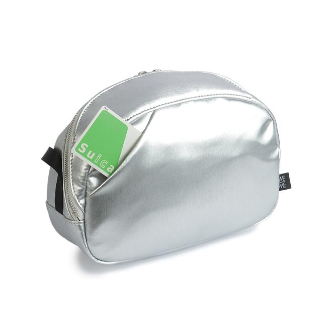 最大51% 12/28限定 ウィーミー ショルダーバッグ 3L ヴィーガンレザー 人工皮革 シルバー WE-ME Y-01-9 | ブランド登録なし | 12