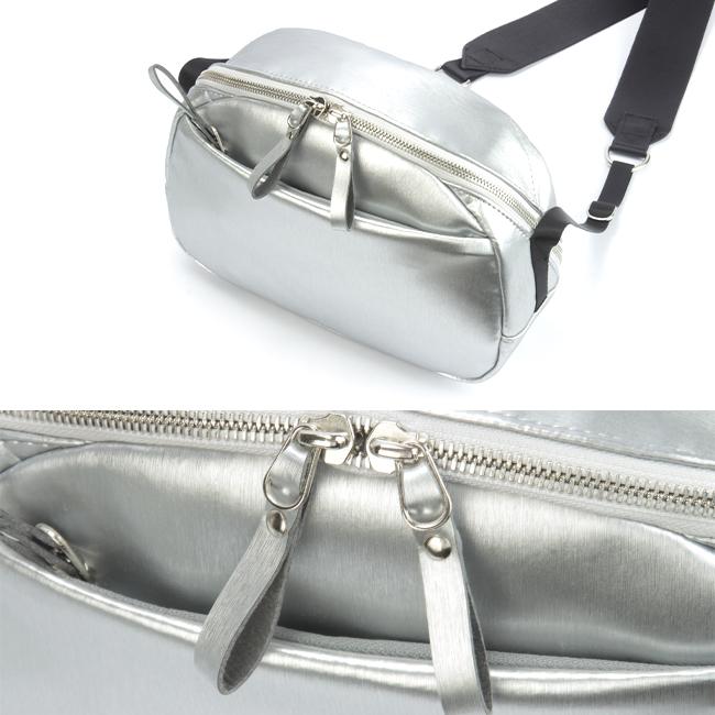 最大51% 12/28限定 ウィーミー ショルダーバッグ 3L ヴィーガンレザー 人工皮革 シルバー WE-ME Y-01-9 | ブランド登録なし | 13
