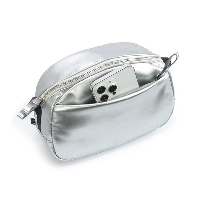 最大51% 12/28限定 ウィーミー ショルダーバッグ 3L ヴィーガンレザー 人工皮革 シルバー WE-ME Y-01-9 | ブランド登録なし | 14