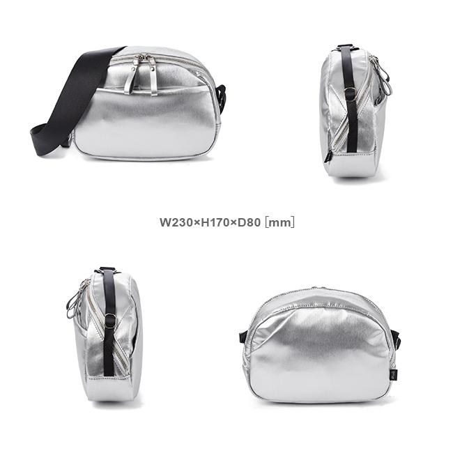 最大51% 12/28限定 ウィーミー ショルダーバッグ 3L ヴィーガンレザー 人工皮革 シルバー WE-ME Y-01-9 | ブランド登録なし | 05