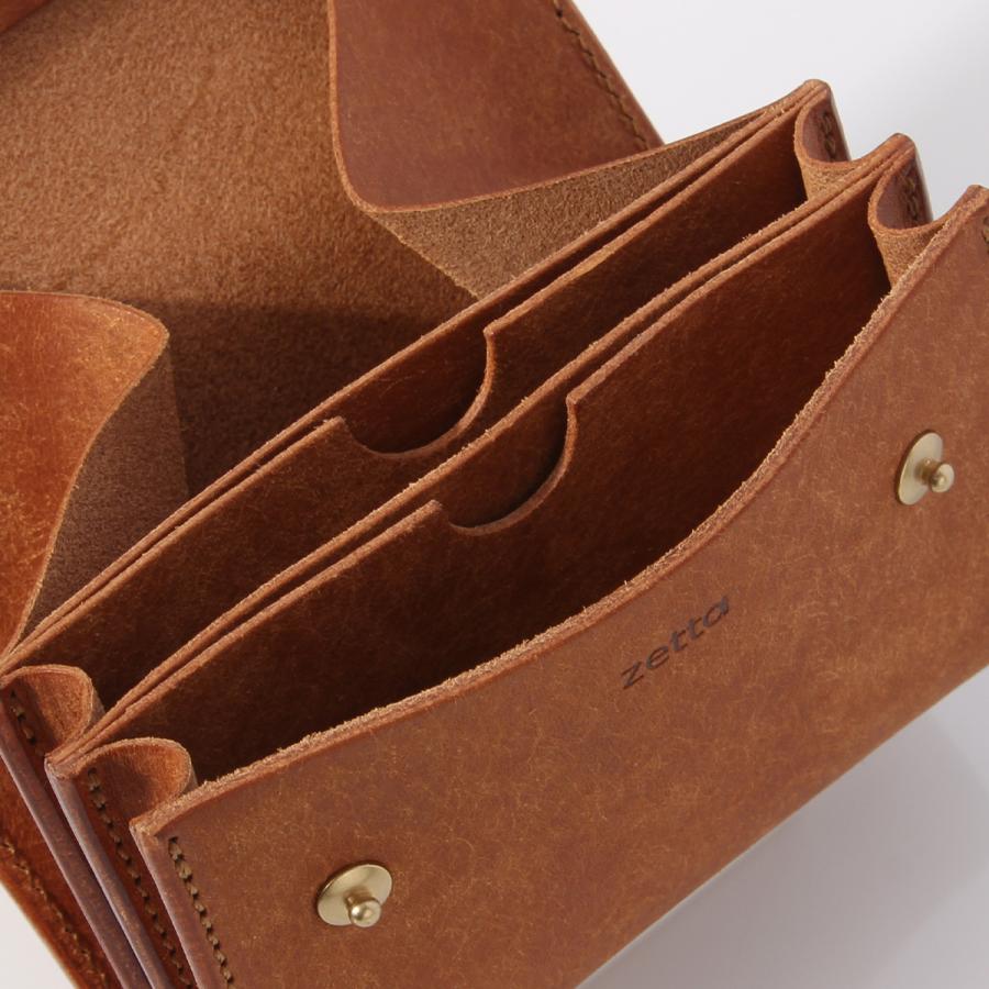 最大51% 2/7限定 ゼタ 財布 二つ折り財布 ミニ財布 日本製 本革