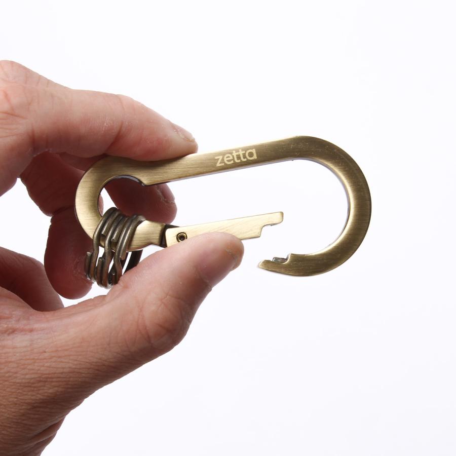 カラビナキーホルダー ※バラ売り可 名入れ キーホルダー LP-7 カラビナ アルミ製 キーリング付