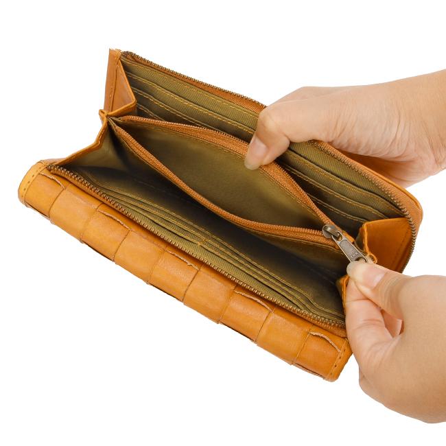 最大51% 1/27限定 ズッケロ 長財布 レディース ブランド レザー 本革 革編み 編み込み 大容量 かぶせタイプ ロングウォレット ルイーザ zucchero Luisa 48081 | zucchero filato | 13