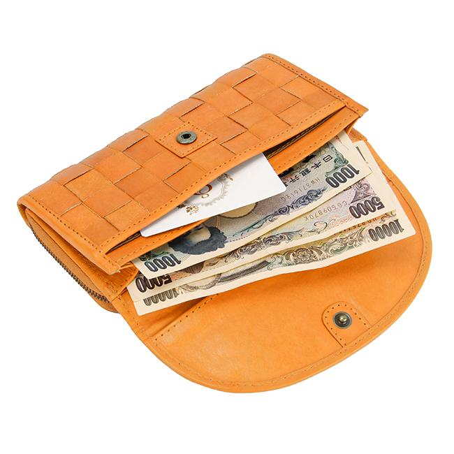 最大51% 3/29限定 ズッケロ 長財布 レディース ブランド レザー 本革 革編み 編み込み 大容量 かぶせタイプ ロングウォレット ルイーザ zucchero Luisa 48081 | zucchero filato | 07