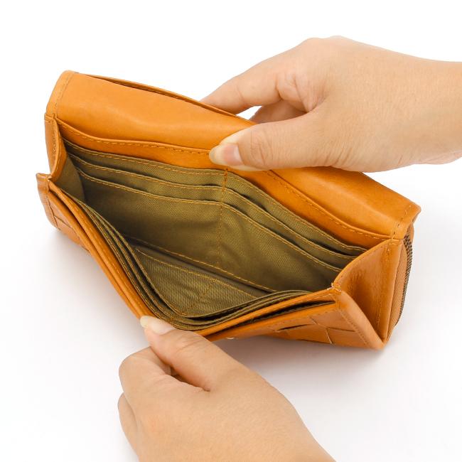 最大51% 1/27限定 ズッケロ 長財布 レディース ブランド レザー 本革 革編み 編み込み 大容量 かぶせタイプ ロングウォレット ルイーザ zucchero Luisa 48081 | zucchero filato | 08