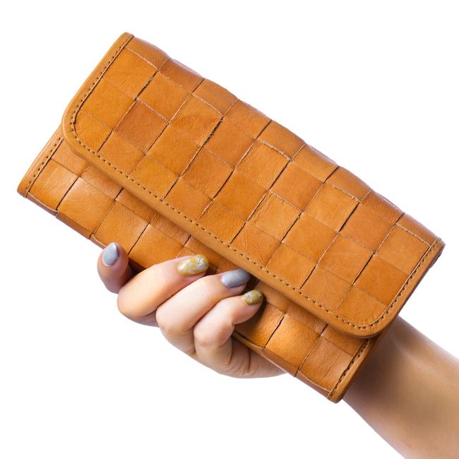 ズッケロ 長財布 レディース ブランド レザー 本革 革編み 大容量 ボックス型小銭入れ ロングウォレット ルイーザ zucchero Luisa 48082 | zucchero filato | 14