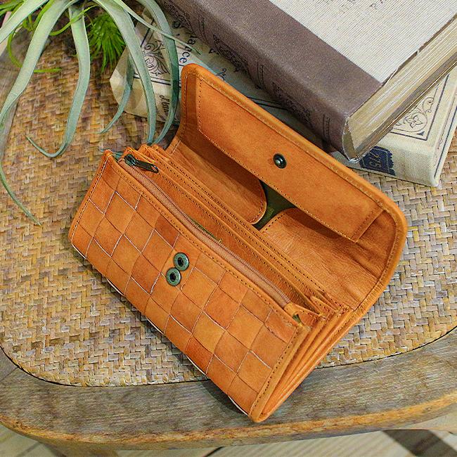 最大51% 3/27限定 ズッケロ 長財布 レディース ブランド レザー 本革 革編み 大容量 ボックス型小銭入れ ロングウォレット ルイーザ zucchero Luisa 48082 | zucchero filato | 06