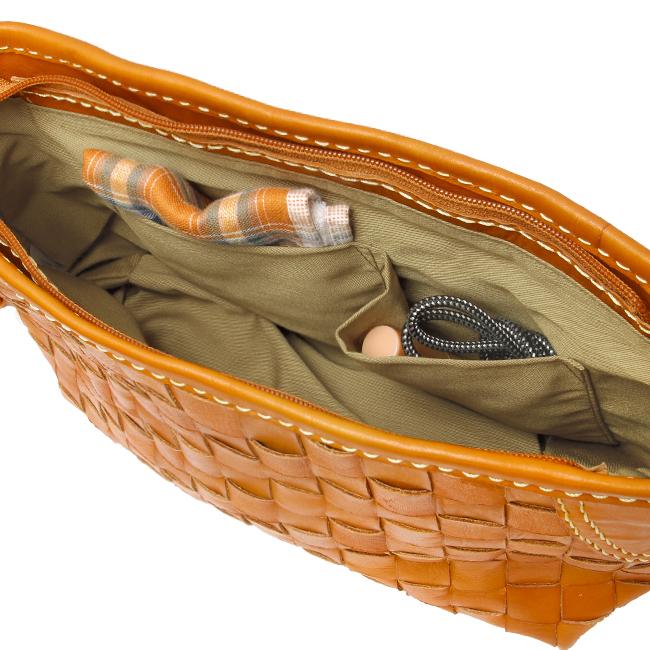 最大51% 3/27限定 ズッケロ ショルダーバッグ レディース ブランド レザー 本革 軽量 横型 編み込み 斜めがけ 小さめ B6 バケット zucchero Baquette 48300 | zucchero filato | 10