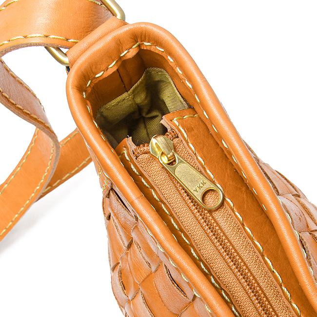 最大51% 3/27限定 ズッケロ ショルダーバッグ レディース ブランド レザー 本革 軽量 横型 編み込み 斜めがけ 小さめ B6 バケット zucchero Baquette 48300 | zucchero filato | 11