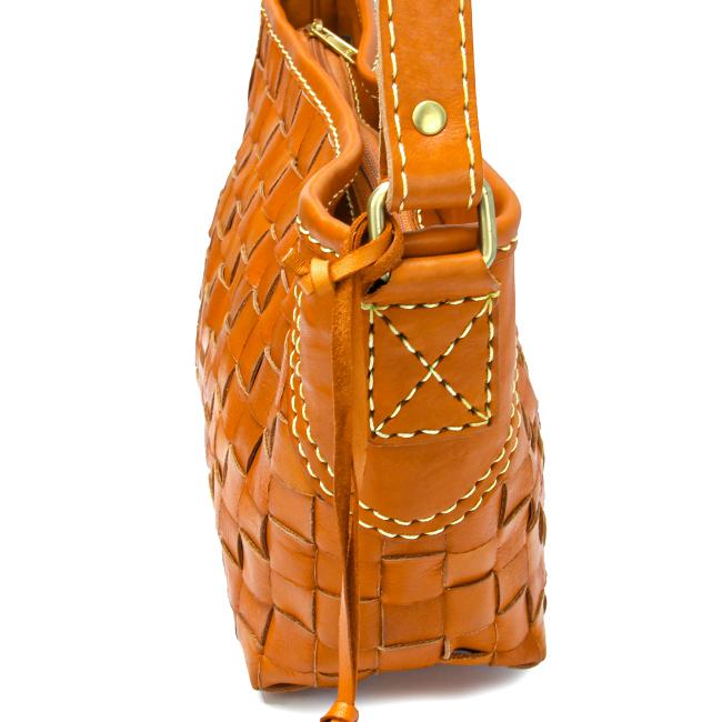 最大51% 3/27限定 ズッケロ ショルダーバッグ レディース ブランド レザー 本革 軽量 横型 編み込み 斜めがけ 小さめ B6 バケット zucchero Baquette 48300 | zucchero filato | 13