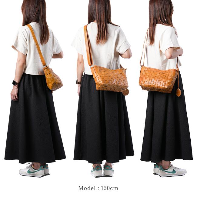 最大51% 3/27限定 ズッケロ ショルダーバッグ レディース ブランド レザー 本革 軽量 横型 編み込み 斜めがけ 小さめ B6 バケット zucchero Baquette 48300 | zucchero filato | 05