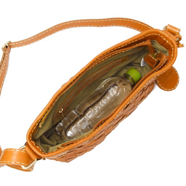 最大51% 3/27限定 ズッケロ ショルダーバッグ レディース ブランド レザー 本革 軽量 横型 編み込み 斜めがけ 小さめ B6 バケット zucchero Baquette 48300 | zucchero filato | 08