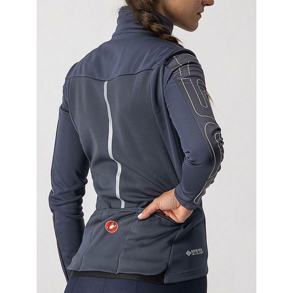 CASTELLI カステリ 19539 TRANSITION W JACKET（レディースサイクルジャケット）：070 DARK STEEL BLUE/SOFT PINK｜selectit-plus｜03