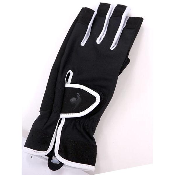 le coq sportif ルコックスポルティフ QCCTJD14 ネイルオフグローブ（レディースサイクルグローブ）：BLK | le coq sportif | 01