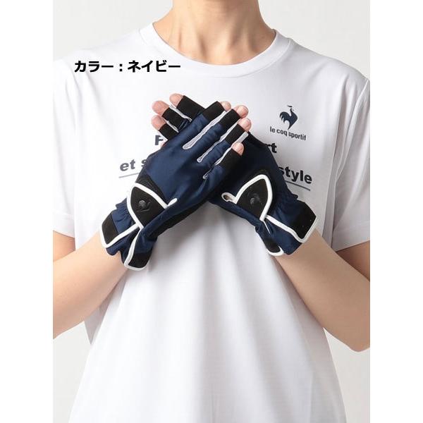 le coq sportif ルコックスポルティフ QCCTJD14 ネイルオフグローブ（レディースサイクルグローブ）：BLK | le coq sportif | 06