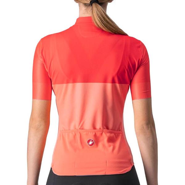 CASTELLI カステリ 4522065 VELOCISSIMA JERSEY（レディースサイクルジャージ）：583 CORAL FLASH/BRILLIANT PINK | Castelli | 01