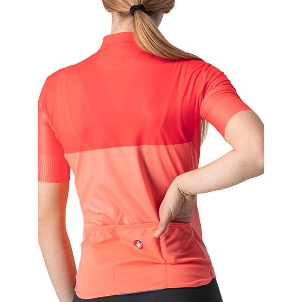 CASTELLI カステリ 4522065 VELOCISSIMA JERSEY（レディースサイクルジャージ）：583 CORAL FLASH/BRILLIANT PINK | Castelli | 03