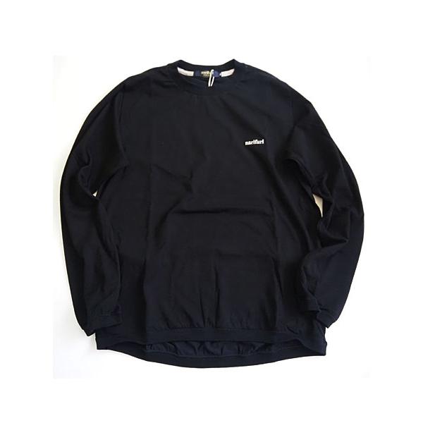 narifuri ナリフリ NF1144 マルチテック スウェットTシャツ：001 BK | narifuri