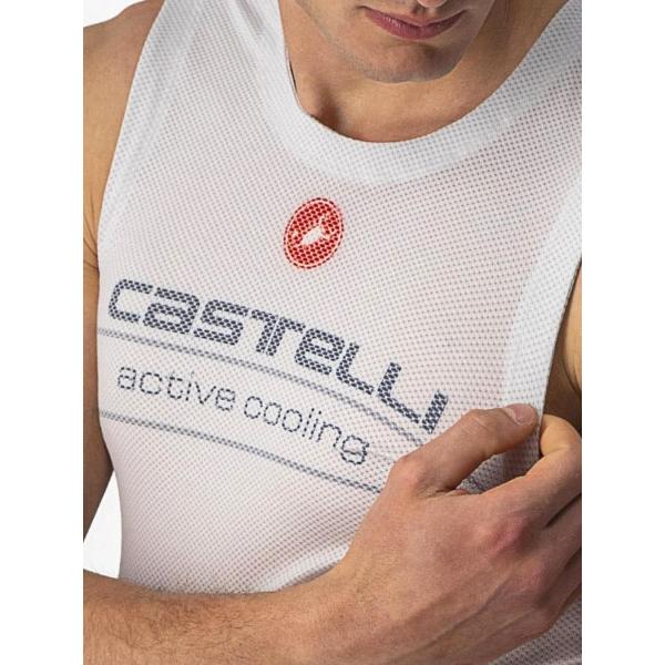 CASTELLI カステリ 4520030 ACTIVE COOLING SLEEVELESS（アンダーシャツ）：870 SILVER GRAY｜selectit-plus｜03