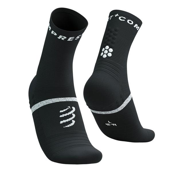 COMPRESSPORT プロ マラソン ソックス V2.0：BLACK/WHITE | 