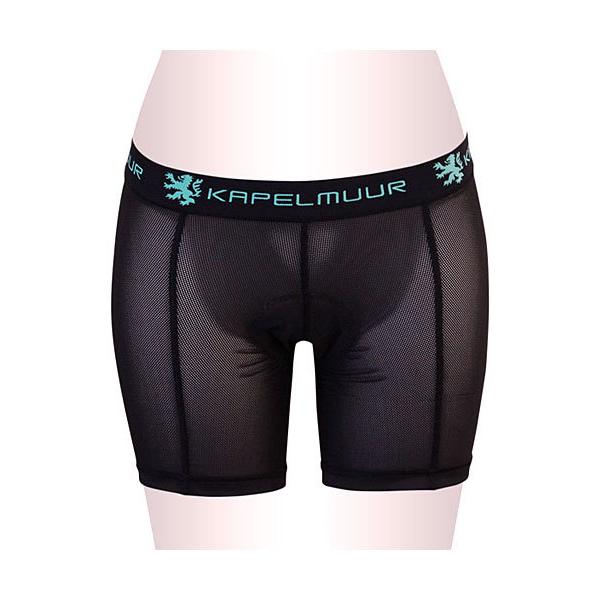 KAPELMUUR カペルミュール メッシュインナーパンツ レディースパッド付き：ブラック | 