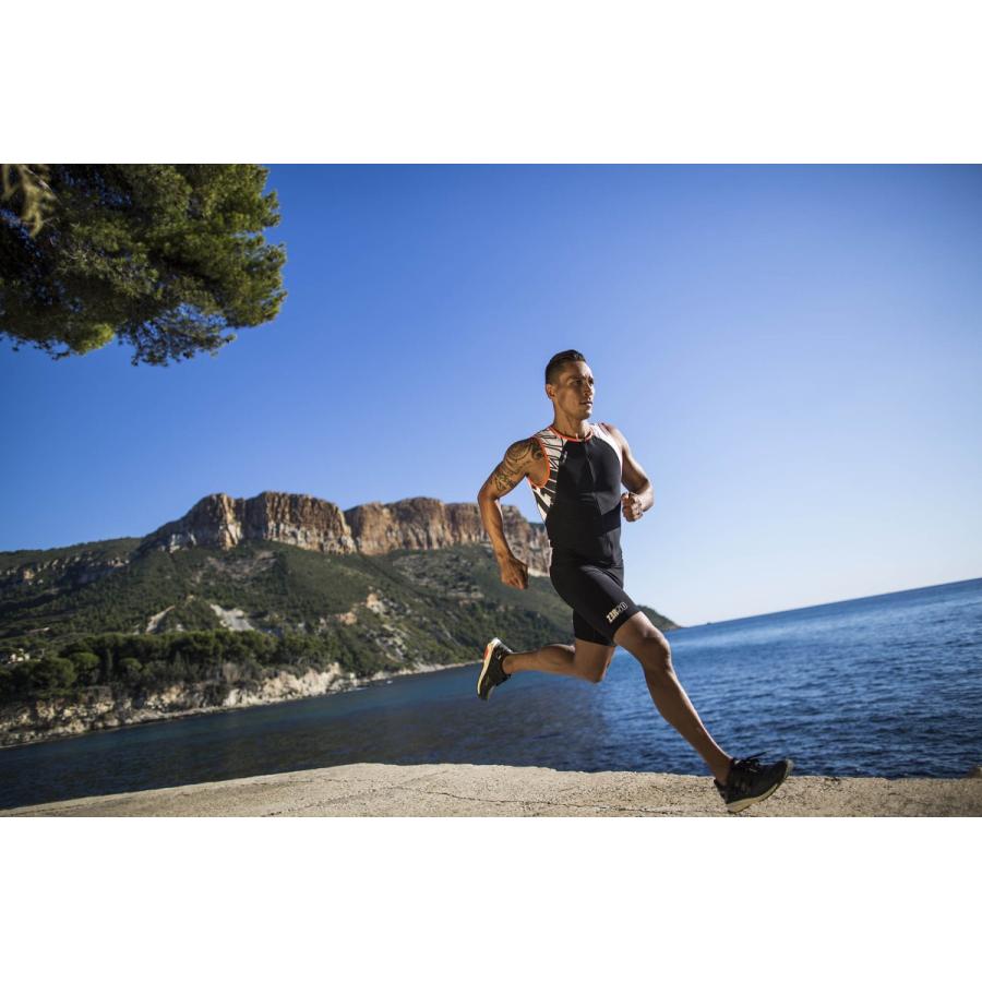 Z3R0D ゼロディー uSINGLET Armada（トライアスロンウェア）:Black/White/Orange |  | 04