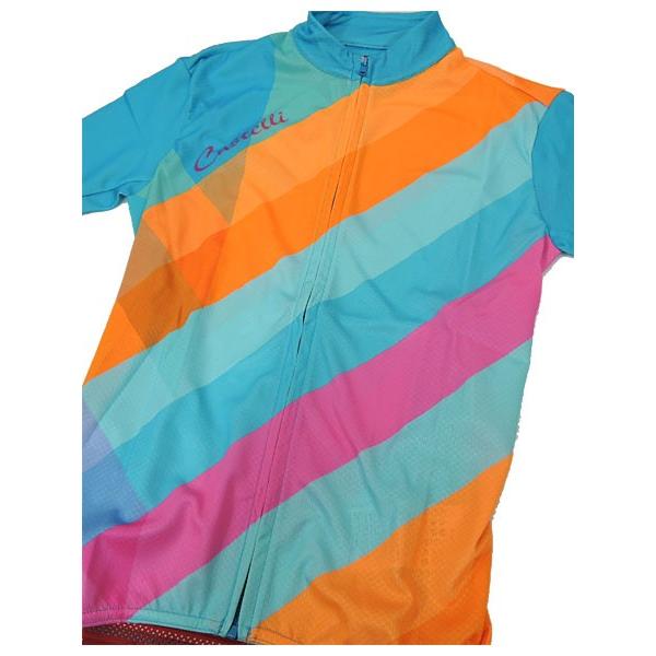 CASTELLI カステリ 18040 PRISMA JERSEY（レディースサイクルジャージ）:086 Multicolor Sky Blue | Castelli | 02