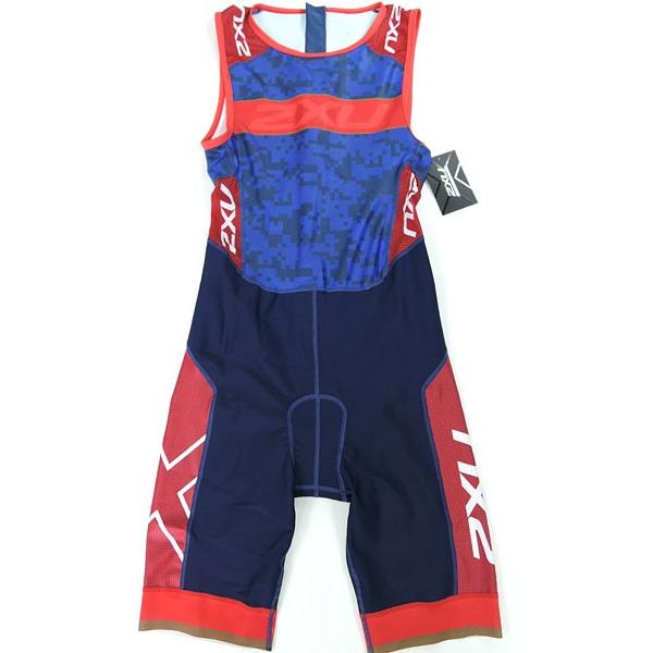 2XU ツータイムズユー MX4695d PERFORM CUSTOM TRISUIT リアジップ : NVY/RED | 2XU | 01