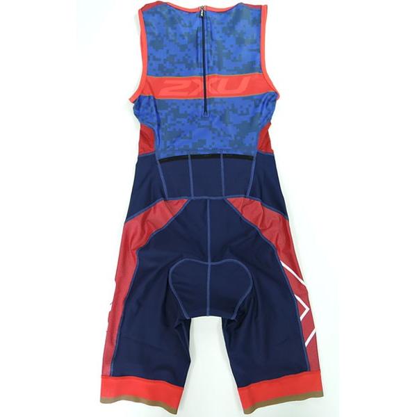 2XU ツータイムズユー MX4695d PERFORM CUSTOM TRISUIT リアジップ : NVY/RED | 2XU | 02
