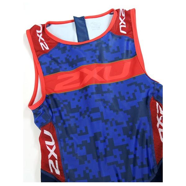 2XU ツータイムズユー MX4695d PERFORM CUSTOM TRISUIT リアジップ : NVY/RED | 2XU | 03