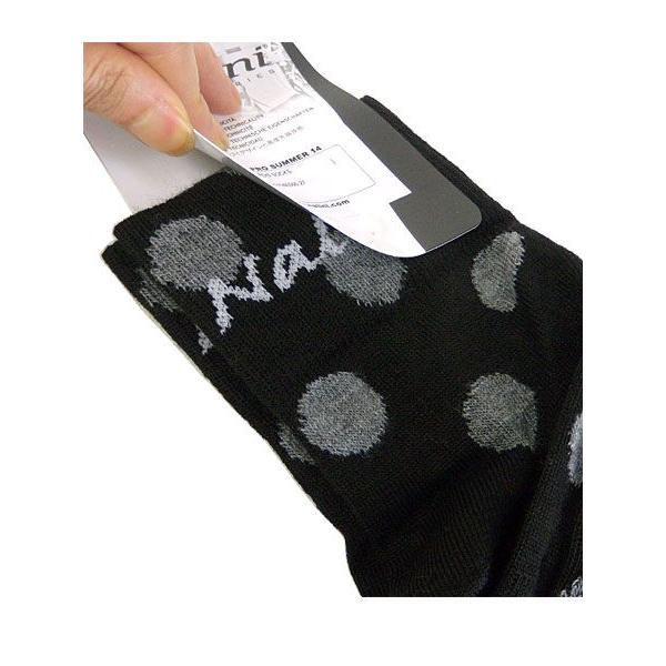 Nalini PRO ナリーニプロ 021185-4000 WOOL POIS SOCKS（サイクルソックス）：ブラックドット | Nalini | 02